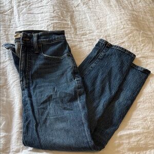 Madewell Dark Blue Straight Jeans